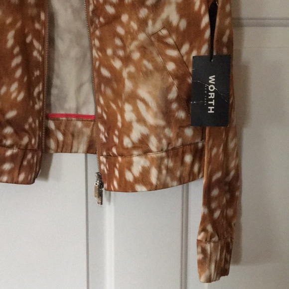 FLASH SALE! • NWT • $598 WORTH NEW YORK Doe Animal Print Bomber Jacket - Picture 12 of 16
